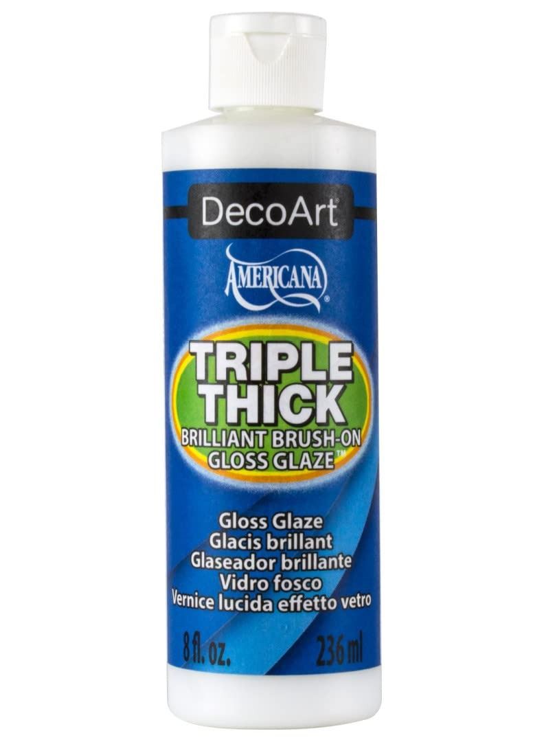 DecoArt Triple Thick Brilliant Brush-On Gloss Glaze 236 Ml